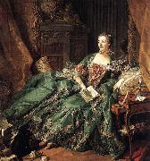 Francois Boucher Portrait of Marquise de Pompadour oil on canvas